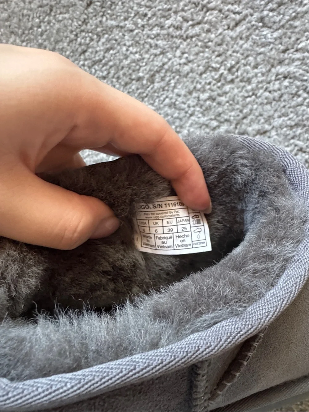 Brand new UGG Ultra mini in Gray